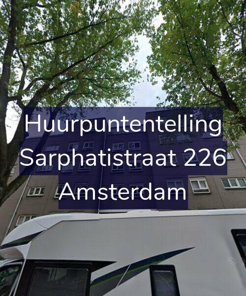 Foto gevel Huurpuntentelling voor Sarphatistraat 226, Amsterdam