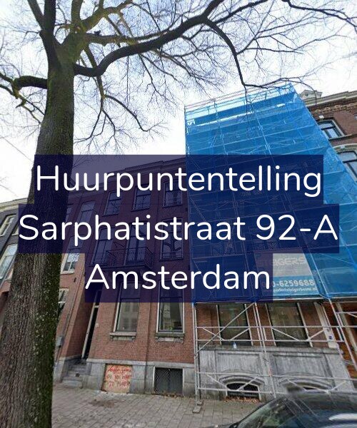 Foto gevel Huurpuntentelling voor Sarphatistraat 92-A, Amsterdam