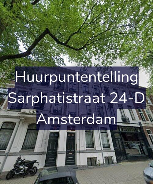Foto gevel Huurpuntentelling voor Sarphatistraat 24-D, Amsterdam