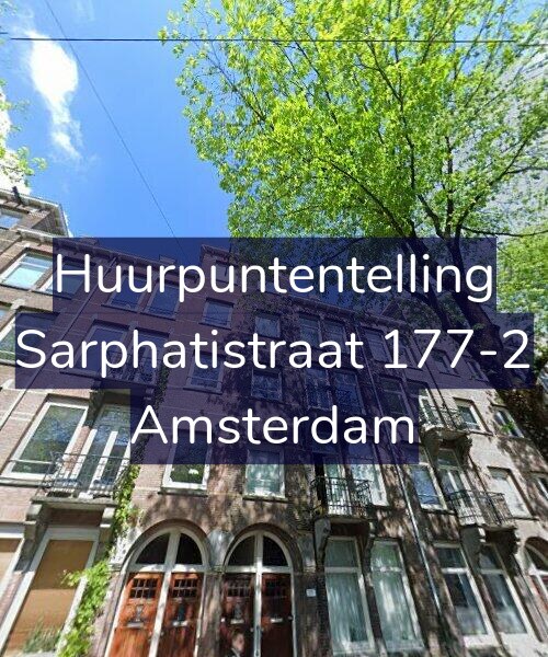 Foto gevel Huurpuntentelling voor Sarphatistraat 177-2, Amsterdam
