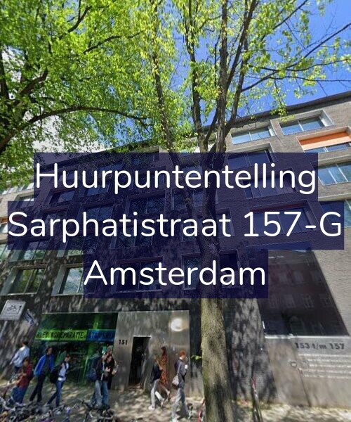 Foto gevel Huurpuntentelling voor Sarphatistraat 157-G, Amsterdam