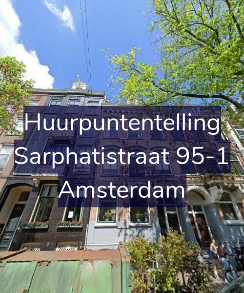 Foto gevel Huurpuntentelling voor Sarphatistraat 95-1, Amsterdam
