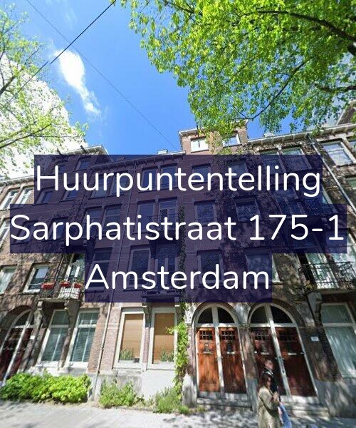 Foto gevel Huurpuntentelling voor Sarphatistraat 175-1, Amsterdam