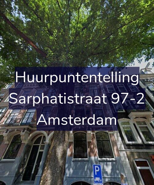 Foto gevel Huurpuntentelling voor Sarphatistraat 97-2, Amsterdam