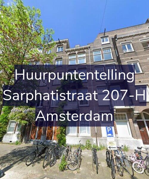 Foto gevel Huurpuntentelling voor Sarphatistraat 207-H, Amsterdam