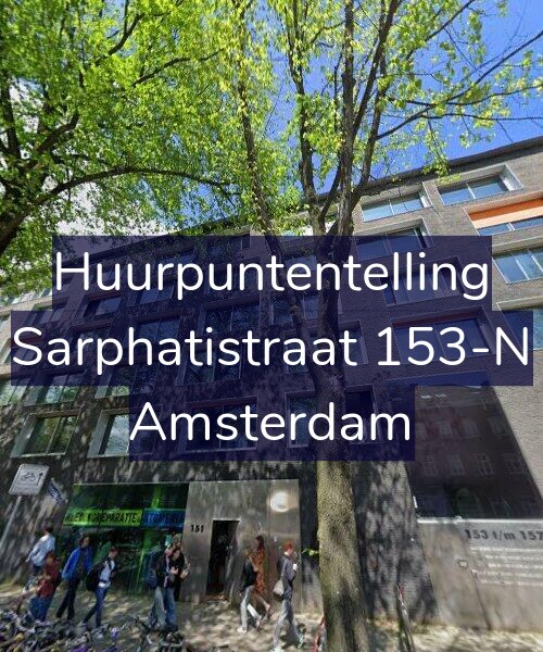 Foto gevel Huurpuntentelling voor Sarphatistraat 153-N, Amsterdam