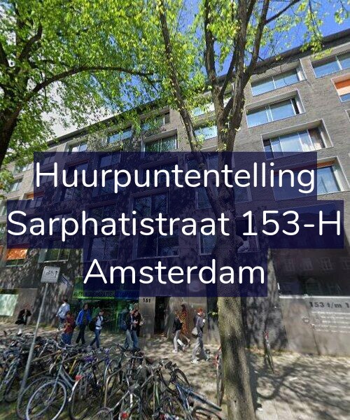Foto gevel Huurpuntentelling voor Sarphatistraat 153-H, Amsterdam