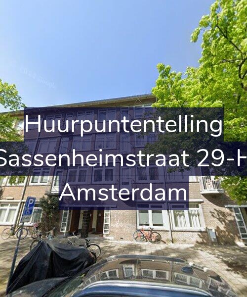 Foto gevel Huurpuntentelling voor Sassenheimstraat 29-H, Amsterdam