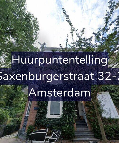 Foto gevel Huurpuntentelling voor Saxenburgerstraat 32-2, Amsterdam