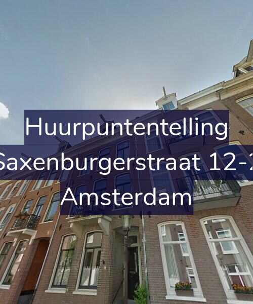 Foto gevel Huurpuntentelling voor Saxenburgerstraat 12-2, Amsterdam