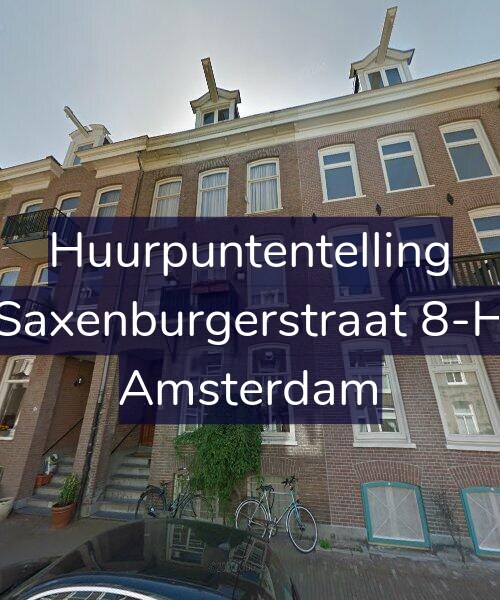 Foto gevel Huurpuntentelling voor Saxenburgerstraat 8-H, Amsterdam