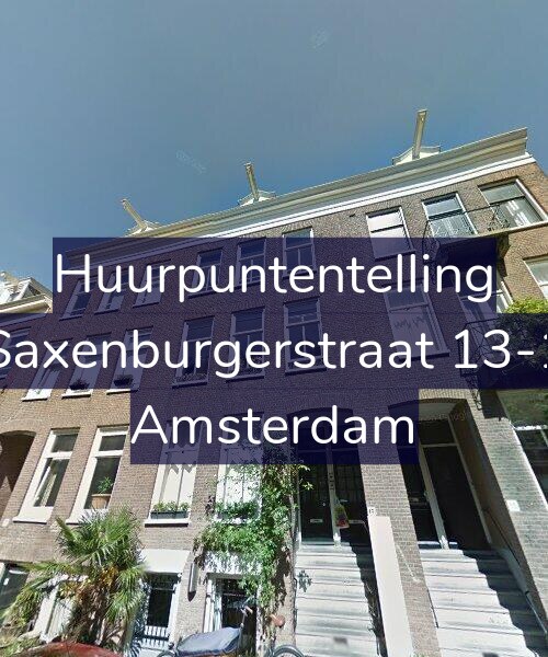 Foto gevel Huurpuntentelling voor Saxenburgerstraat 13-1, Amsterdam