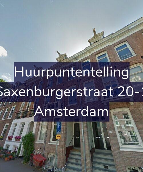Foto gevel Huurpuntentelling voor Saxenburgerstraat 20-1, Amsterdam