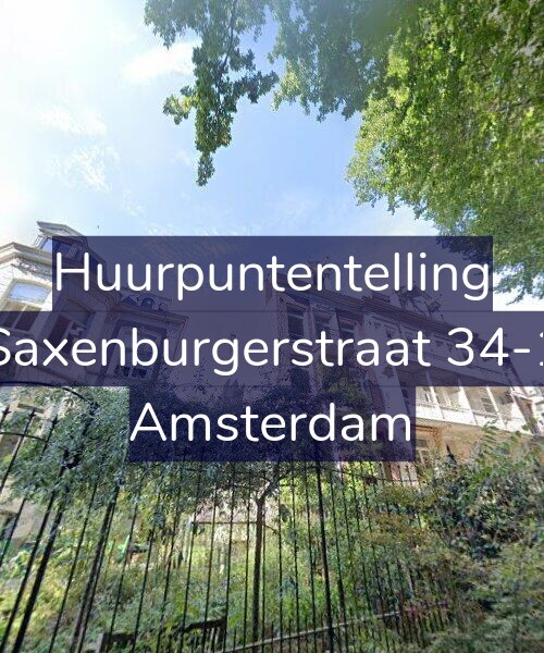 Foto gevel Huurpuntentelling voor Saxenburgerstraat 34-1, Amsterdam