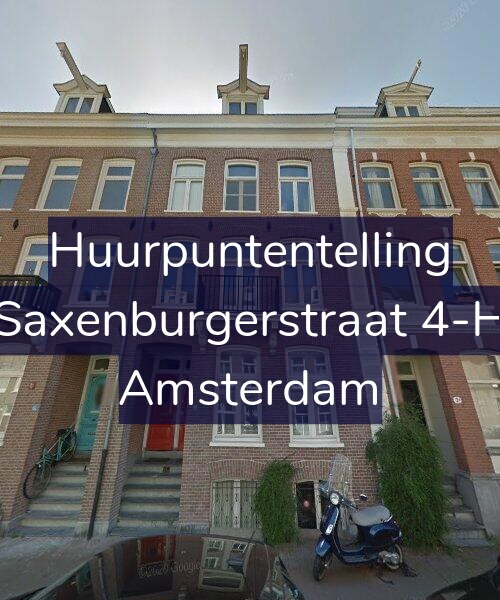 Foto gevel Huurpuntentelling voor Saxenburgerstraat 4-H, Amsterdam