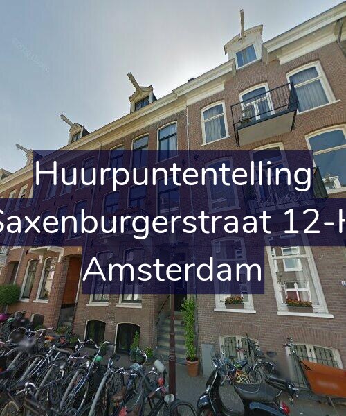 Foto gevel Huurpuntentelling voor Saxenburgerstraat 12-H, Amsterdam