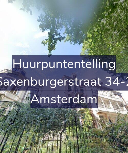 Foto gevel Huurpuntentelling voor Saxenburgerstraat 34-2, Amsterdam