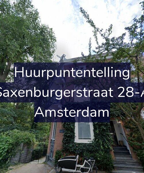 Foto gevel Huurpuntentelling voor Saxenburgerstraat 28-A, Amsterdam