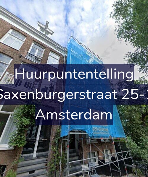 Foto gevel Huurpuntentelling voor Saxenburgerstraat 25-1, Amsterdam