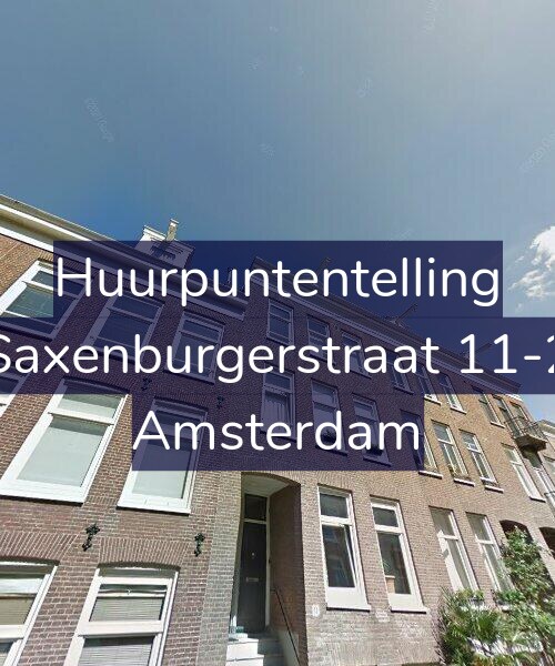 Foto gevel Huurpuntentelling voor Saxenburgerstraat 11-2, Amsterdam