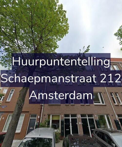 Foto gevel Huurpuntentelling voor Schaepmanstraat 212, Amsterdam