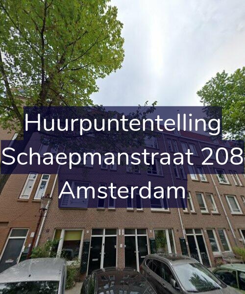 Foto gevel Huurpuntentelling voor Schaepmanstraat 208, Amsterdam
