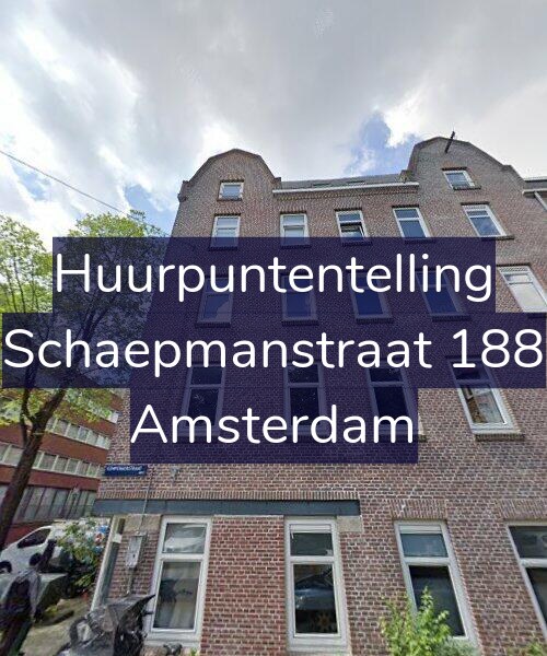 Foto gevel Huurpuntentelling voor Schaepmanstraat 188, Amsterdam