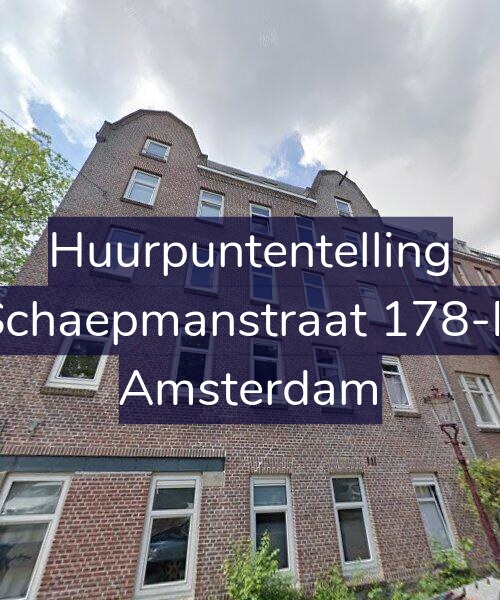 Foto gevel Huurpuntentelling voor Schaepmanstraat 178-B, Amsterdam