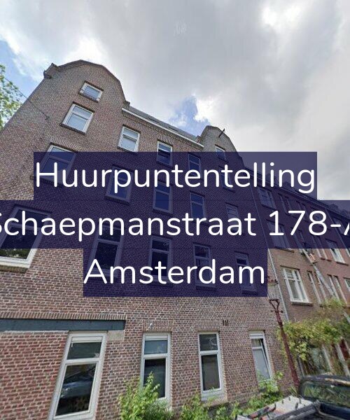 Foto gevel Huurpuntentelling voor Schaepmanstraat 178-A, Amsterdam