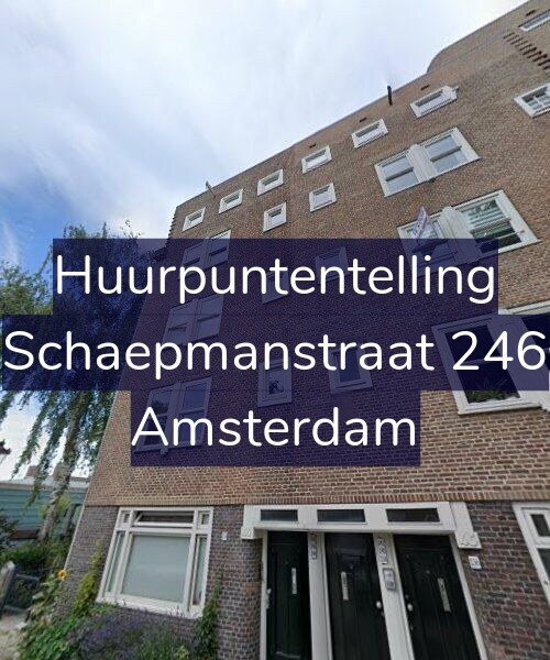 Foto gevel Huurpuntentelling voor Schaepmanstraat 246, Amsterdam