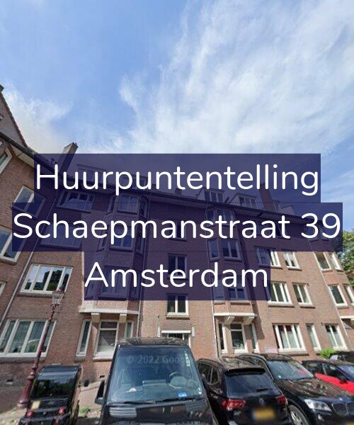 Foto gevel Huurpuntentelling voor Schaepmanstraat 39, Amsterdam