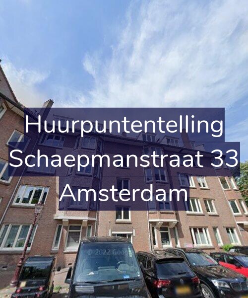 Foto gevel Huurpuntentelling voor Schaepmanstraat 33, Amsterdam