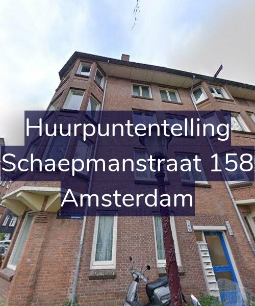 Foto gevel Huurpuntentelling voor Schaepmanstraat 158, Amsterdam