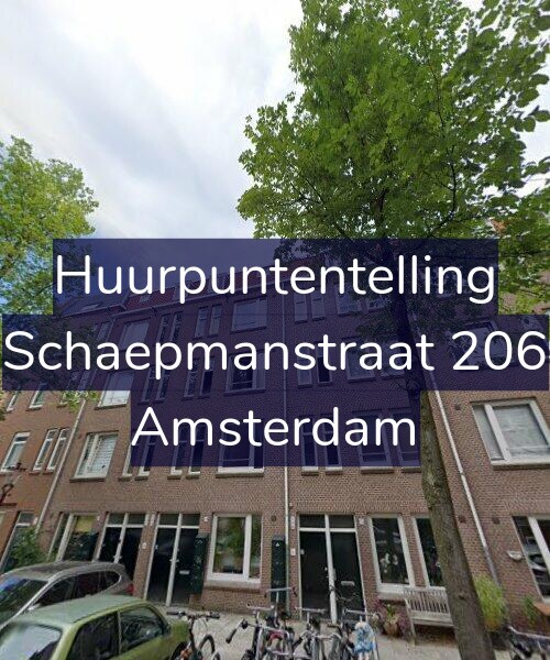 Foto gevel Huurpuntentelling voor Schaepmanstraat 206, Amsterdam