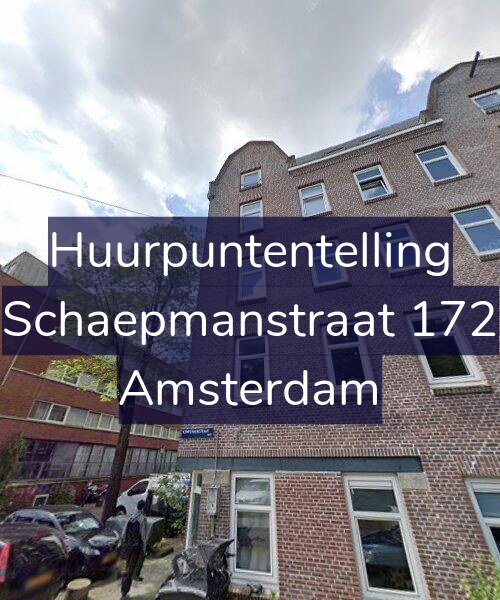 Foto gevel Huurpuntentelling voor Schaepmanstraat 172, Amsterdam