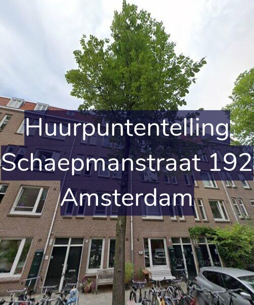 Foto gevel Huurpuntentelling voor Schaepmanstraat 192, Amsterdam