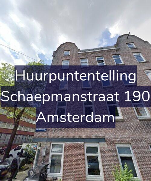 Foto gevel Huurpuntentelling voor Schaepmanstraat 190, Amsterdam
