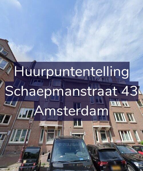 Foto gevel Huurpuntentelling voor Schaepmanstraat 43, Amsterdam