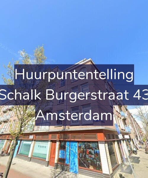 Foto gevel Huurpuntentelling voor Schalk Burgerstraat 43, Amsterdam