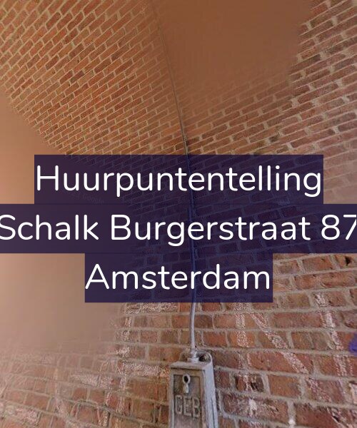 Foto gevel Huurpuntentelling voor Schalk Burgerstraat 87, Amsterdam