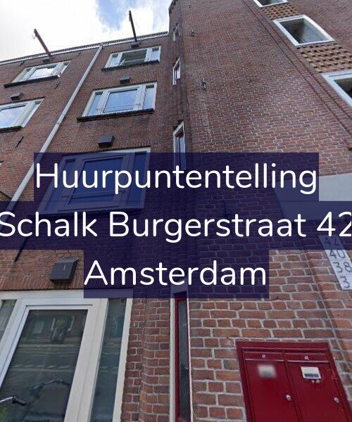Foto gevel Huurpuntentelling voor Schalk Burgerstraat 42, Amsterdam