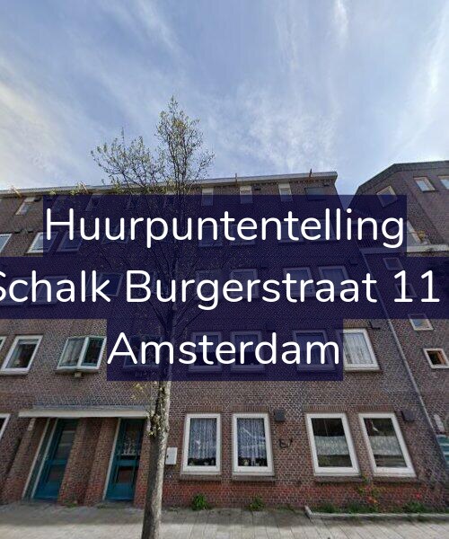 Foto gevel Huurpuntentelling voor Schalk Burgerstraat 111, Amsterdam