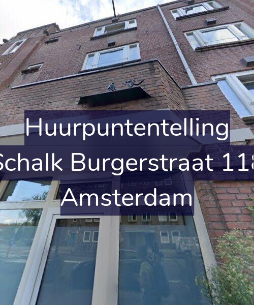 Foto gevel Huurpuntentelling voor Schalk Burgerstraat 118, Amsterdam