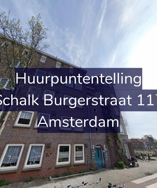 Foto gevel Huurpuntentelling voor Schalk Burgerstraat 117, Amsterdam