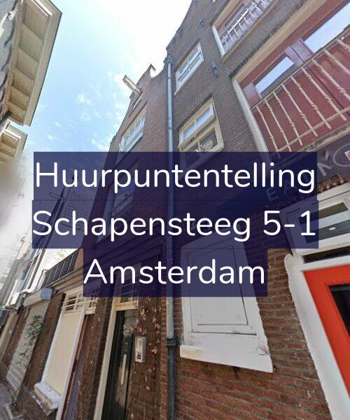 Foto gevel Huurpuntentelling voor Schapensteeg 5-1, Amsterdam