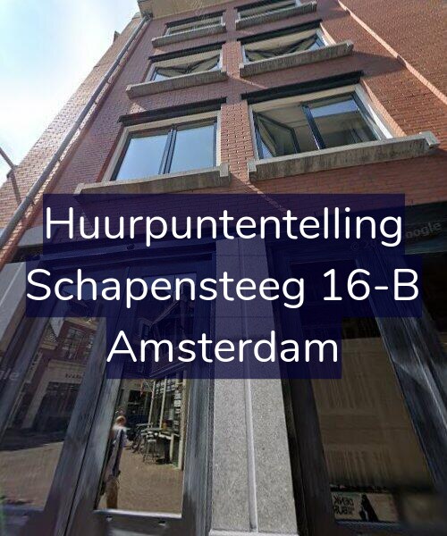 Foto gevel Huurpuntentelling voor Schapensteeg 16-B, Amsterdam