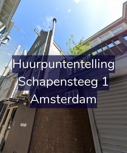 Foto gevel Huurpuntentelling voor Schapensteeg 1, Amsterdam