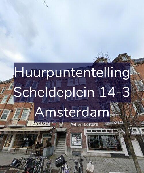 Foto gevel Huurpuntentelling voor Scheldeplein 14-3, Amsterdam