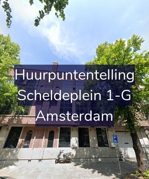 Foto gevel Huurpuntentelling voor Scheldeplein 1-G, Amsterdam