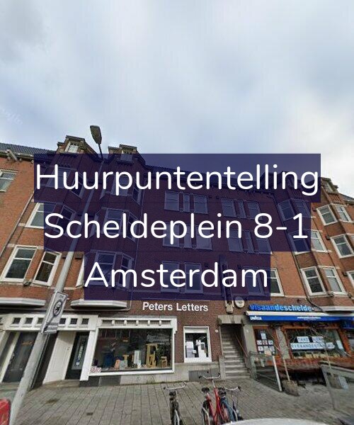 Foto gevel Huurpuntentelling voor Scheldeplein 8-1, Amsterdam